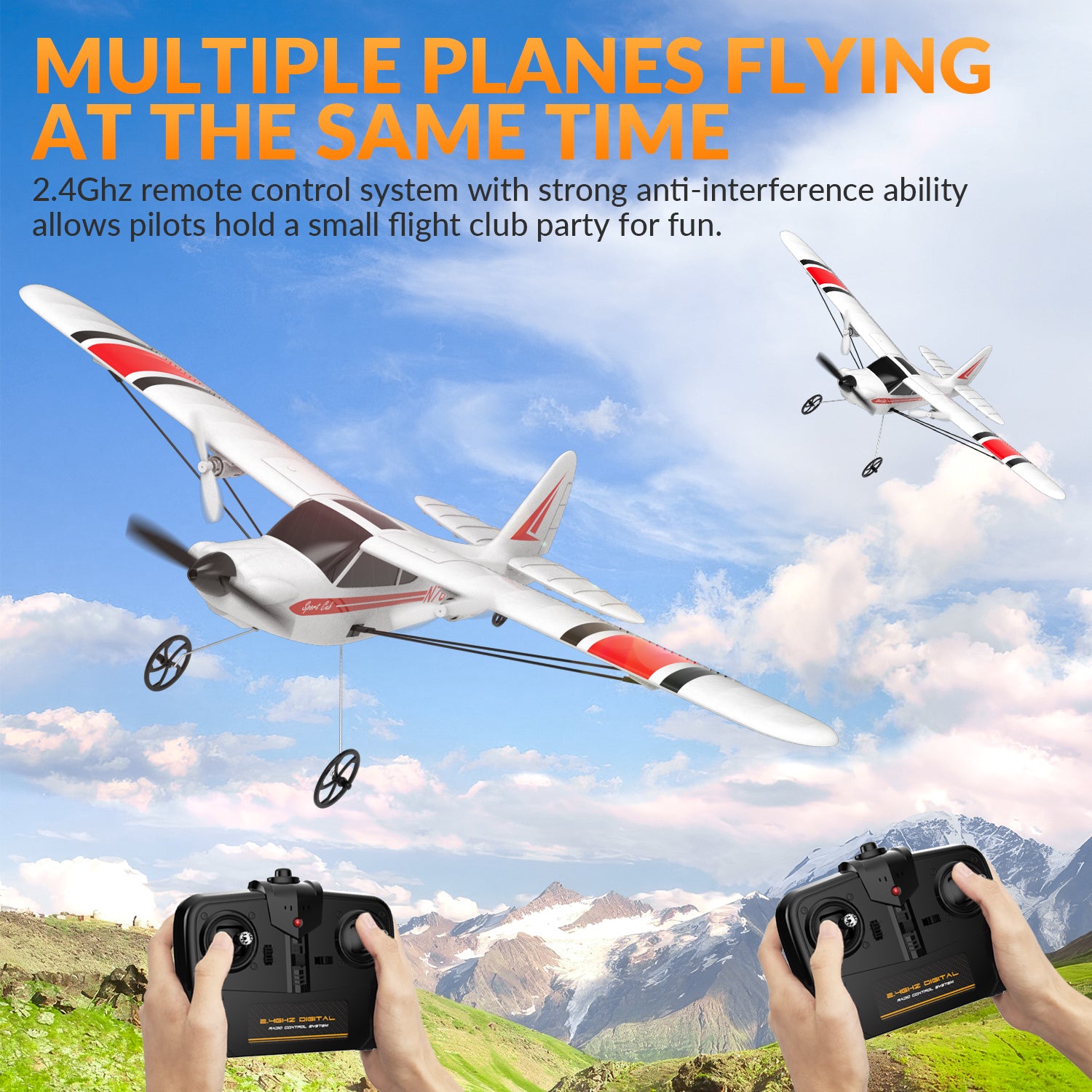 VOLANTEXRC Sport Cub RC Plane for Beginners Gyro 2CH Remote Control Airplane-EXHOBBY LIMITED.