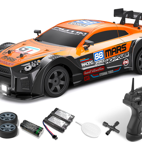 RACENT 1:16 RC Drift Car 4WD 18KM/H, 2 Batteries, Sport Model Toys Vehicle for Kids, Boys, Adults-EXHOBBY LIMITED.