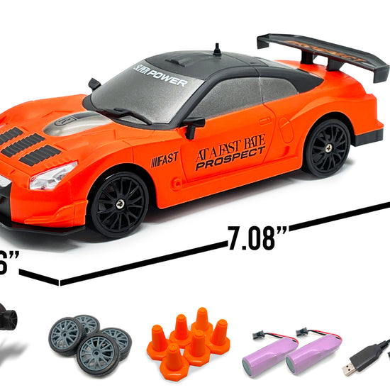 RACENT Blaze Racer: 1:24 Scale RC, 10MPH, LEDs, Drift-EXHOBBY LIMITED.