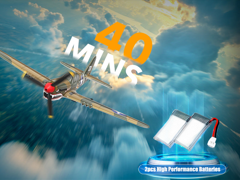 VOLANTEXRC Warhawk P40 (RTF) 4CH 400mm pour débutant (15.7'') 76113