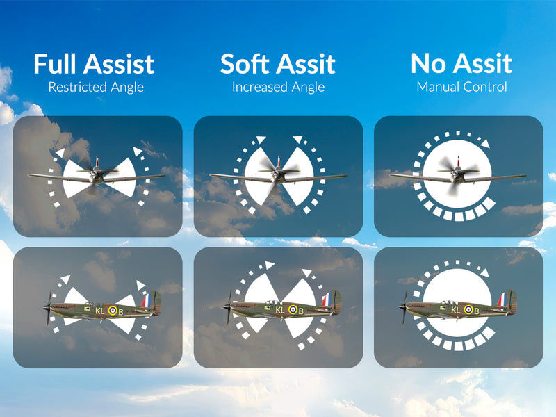 VOLANTEXRC Spitfire (RTF) 4CH 400mm pour débutants (15.7'') 76112