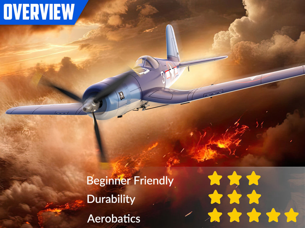 VOLANTEXRC F4U Corsair RC Warbird | 4CH RTF Beginner Plane