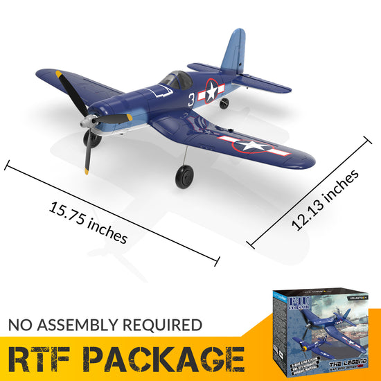 Corsair RC Warbird model plane flying in the air - perfect gift for aviation enthusiasts