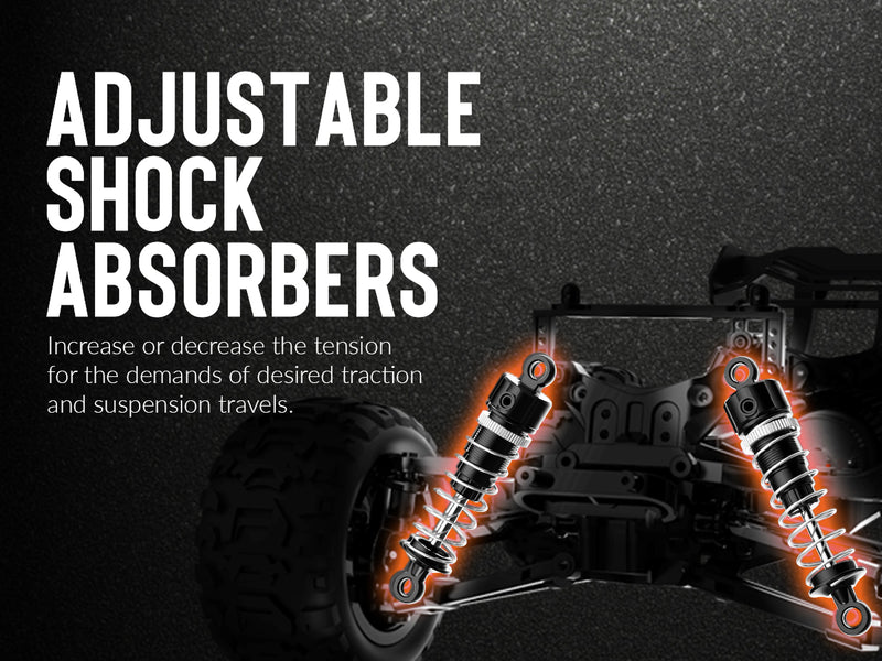 RACENT 1:16 Tornado 30MPH High Speed ​​4WD 2.4 GHz RC Monster Truck (785-7)