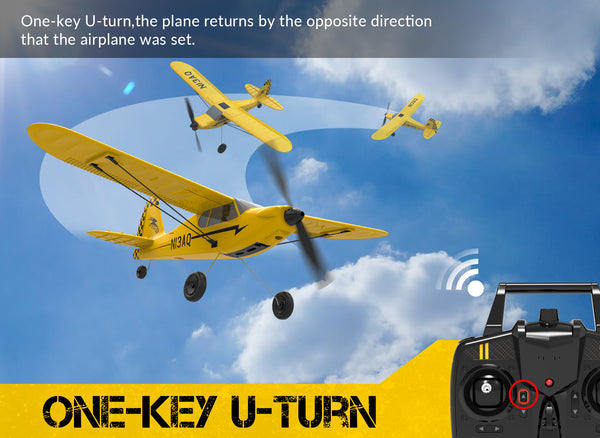 VOLANTEXRC Sport Cub 3ch Remote Control Airplane for Beginners Xpilot Stabilizer Easy Fly