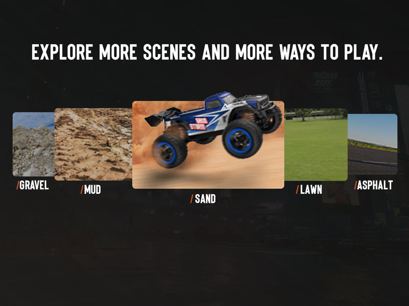 RACENT SandStorm 1/16 High Speed Remote Control RC Truck 30mph Fast Off Road Car