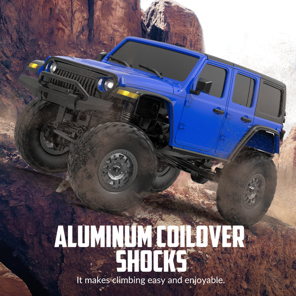 RACENT 1/24 Crawler RC Monster Truck Escalade avec lumière LED (787-1 Blanc)