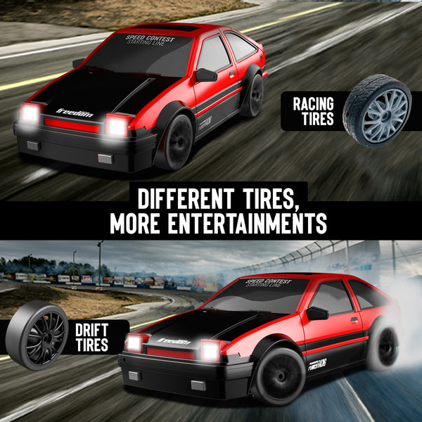 RACENT Zoom Master: 1:24 4WD, 10MPH, LED, Drift Ready