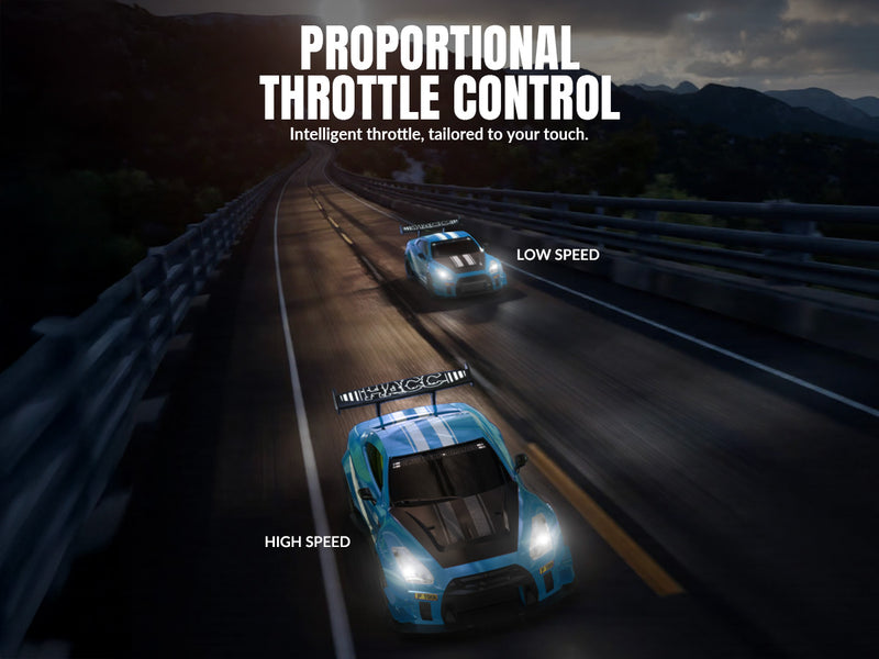 RACENT 1:20 RC Drift Car 4WD, LED Light, 2 Batteries Blue