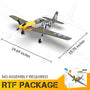 VOLANTEXRC 500mm P-51D Mustang (76802) PNP sans radio, batterie et chargeur