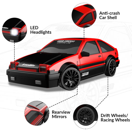 RACENT Zoom Master: 1:24 4WD, 10MPH, LED, Drift Ready-EXHOBBY LIMITED.