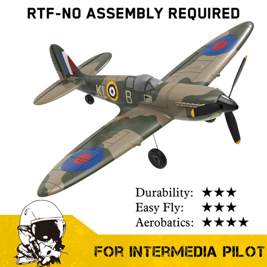 VOLANTEXRC (Old Version) Spitfire (RTF) 4CH 400mm (15.7'') 76112