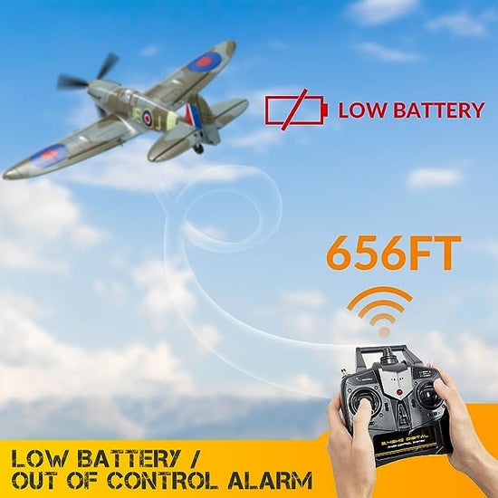 VOLANTEXRC Spitfire V2 (76112V2) PNP without Radio, Battery & Charger-Blue-EXHOBBY LIMITED.