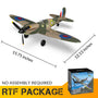 VOLANTEXRC Spitfire 4ch Remote Control Airplane for Beginners Xpilot Stabilizer RTF