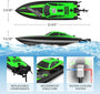 VOLANTEXRC RC Electric Boat 795-6 Green with Lights-EXHOBBY