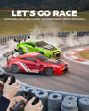Race 1:20 RC Drift Car 4wd, lumière LED, 2 batteries, double moteur vert