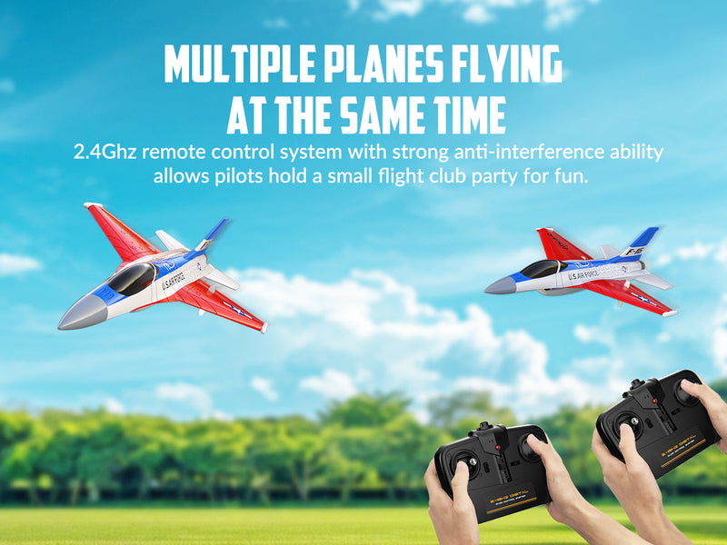 VOLANTEXRC F16 Falcon (RTF) 2CH 340mm pour enfants (13.4'') 76204