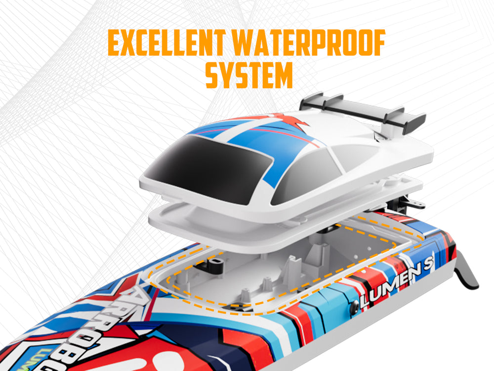 VOLANTEXRC Arrobolt Lumen S Brushless 35+MPH Fast RC Boat (79706)