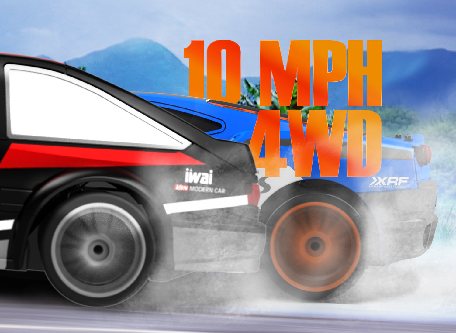 RACENT Drift Master: 1:24 Scale 4WD RC Car, 10MPH with LED Lights, Racing & Drifting Wheels-EXHOBBY LIMITED.