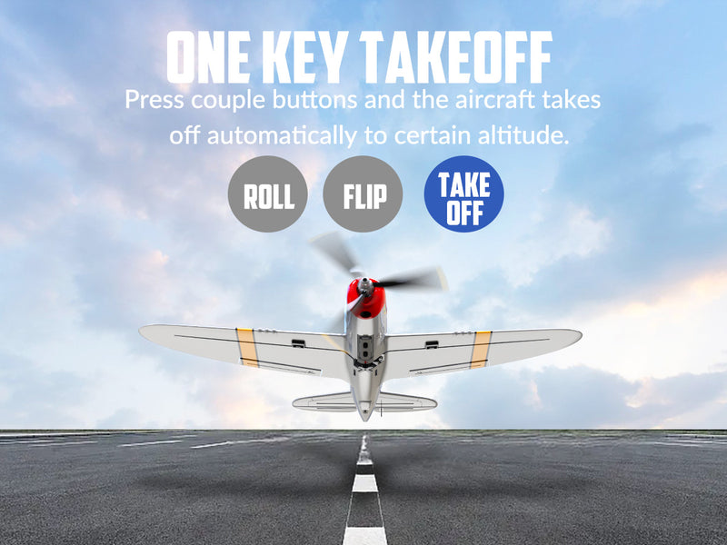 VOLANTEXRC P47 Thunderbolt (RTF) 4CH 400mm avec Gyroscope (15.7'') 76116