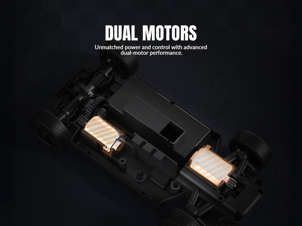 RACENT 1:20 RC Drift Car 4WD - Dual Motor Precision Control
