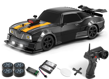 RACENT 1:16 RC Drift Car, 2.4Ghz 4WD 18KM/H Remote Control Car with Spray Mist, 2 Batteries-EXHOBBY LIMITED.