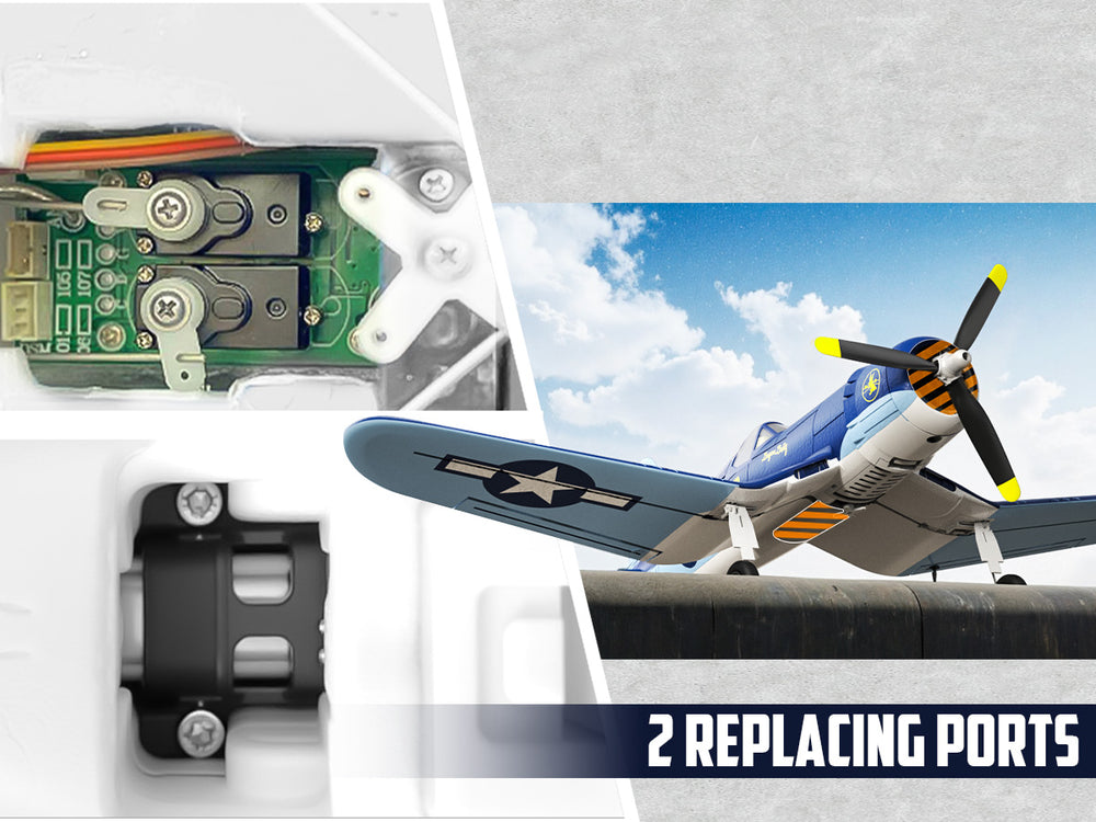 VOLANTEXRC Brushless RC Plane Corsair F4U - 500mm RTF
