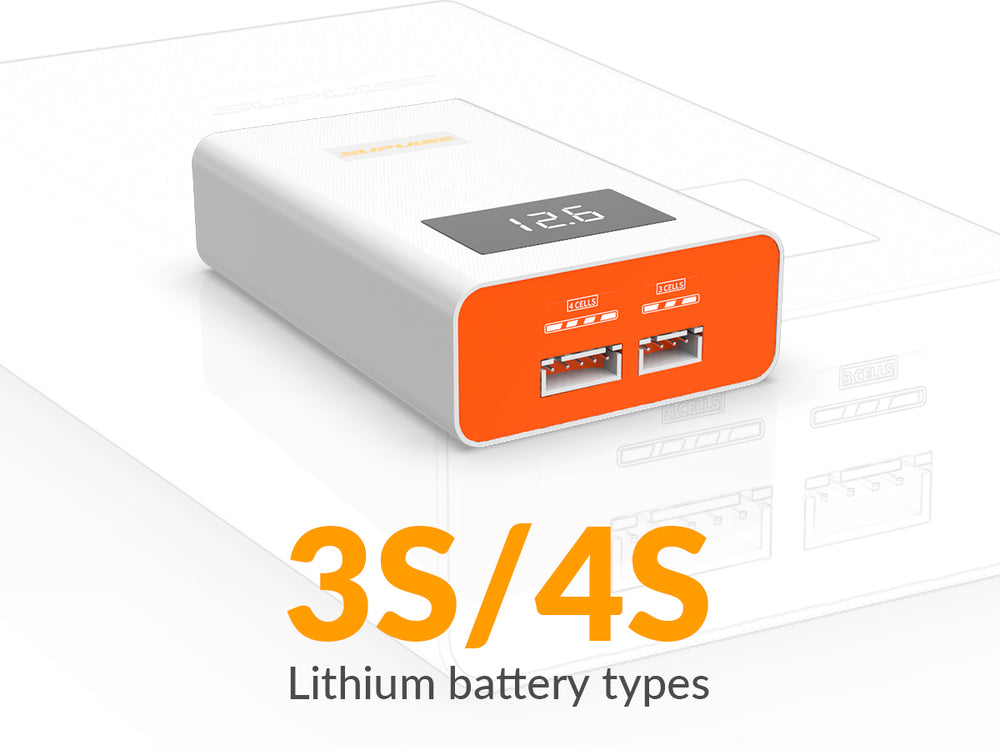 SUPULSE A4 Lipo Balance Charger - 40W, 3S-4S, AC 11.1V/14.8V Quick Charge
