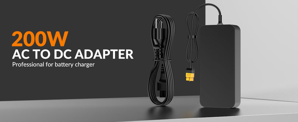 SUPULSE ADP200 200W XT60 Plug Power Adapter 19.5V Output AC 100-240V 50/60Hz for Planes