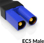 4pc XT60 to EC5 Connector Adapters for RC LiPo Batteries