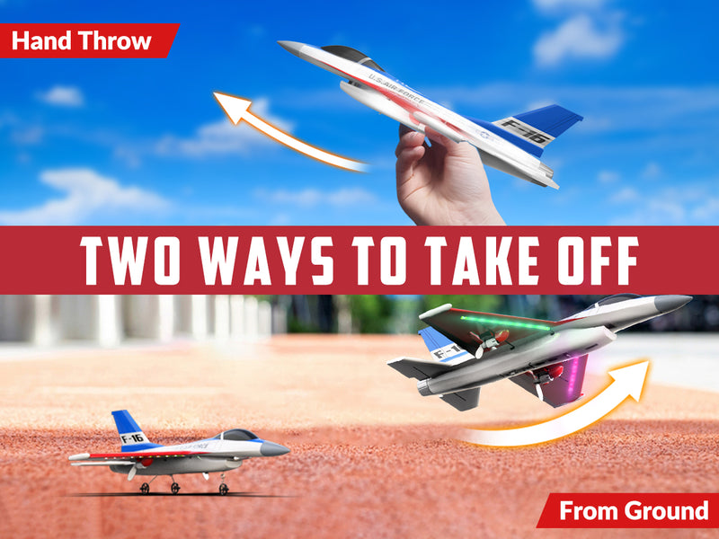 VOLANTEXRC F16 Falcon (RTF) 2CH 340mm pour enfants (13.4'') 76204