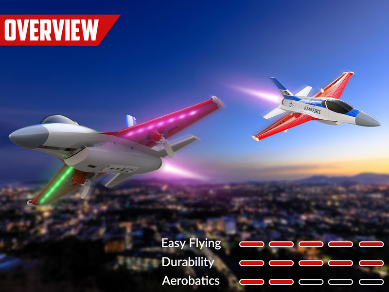 VOLANTEXRC F16 Falcon (RTF) 2CH 340mm pour enfants (13.4'') 76204