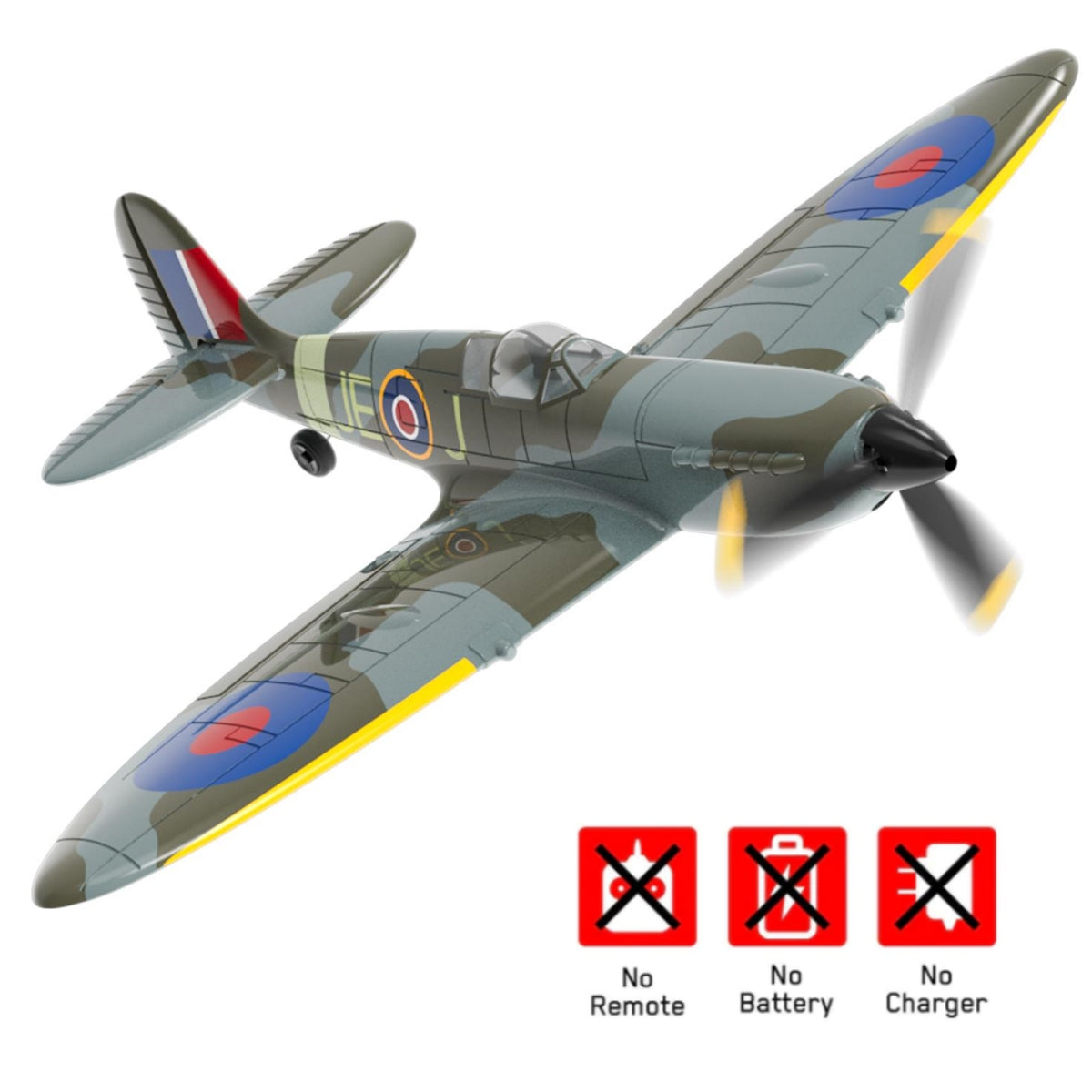 VOLANTEXRC Spitfire V2 (76112V2) PNP without Radio, Battery & Charger-Blue-EXHOBBY LIMITED.