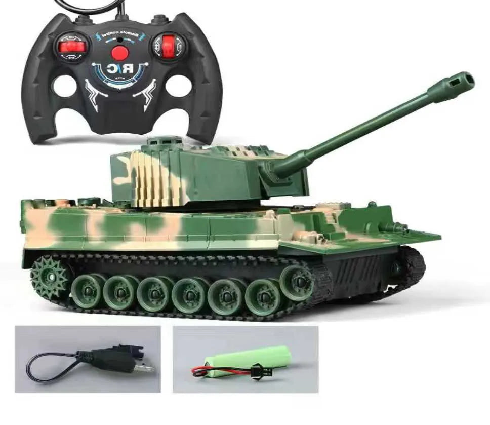 RC Tank rc Panzer Crawler Tiger War Tank Military Vehicles 1/30 Fight Light Sound Battle Games Remote Control Electric Toys Gift-EXHOBBY LIMITED.