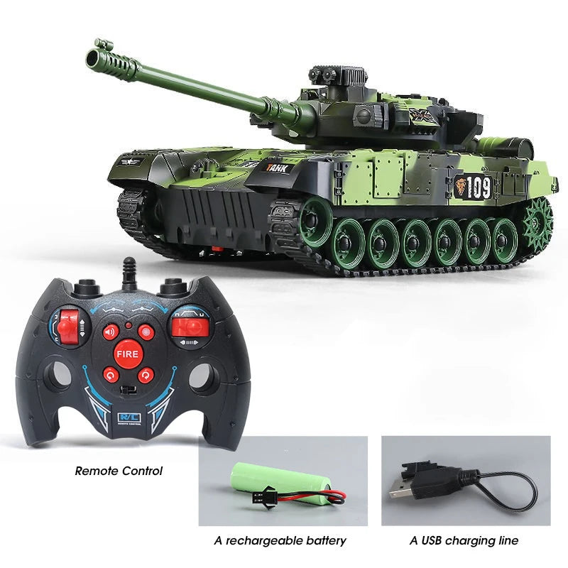 RC Tank Military War Battle United States M1 Leopard 2 Remote Control Toy Car Tactical Model Electronic Toys for Boys Children-EXHOBBY LIMITED.