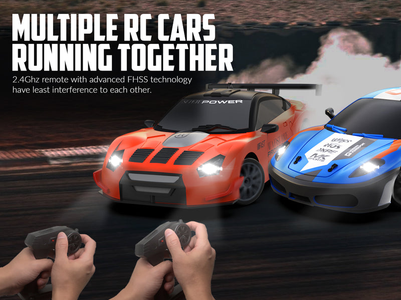 RACENT Blaze Racer: 1:24 Scale RC, 10MPH, LEDs, Drift