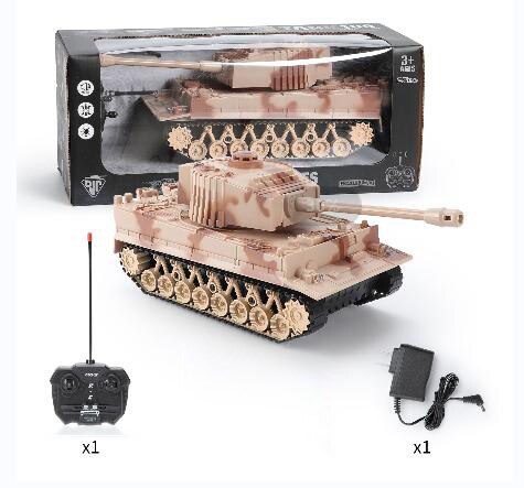 RC Tank 7Ch 2.4G 1/30 Remote Control Crawler Tank Model World War Military Truck Simulation sound Tiger Toys for Boys Kids Gifts-EXHOBBY LIMITED.