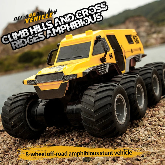 RC Q137 8x8 Stunt Vehicle 8-Wheel Speed Racing Truck-EXHOBBY LIMITED.