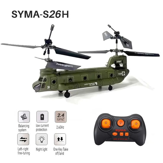 Sima S026h Twin-propeller Fixed-height Transport Aircraft Remote Control Aircraft Model-EXHOBBY LIMITED.