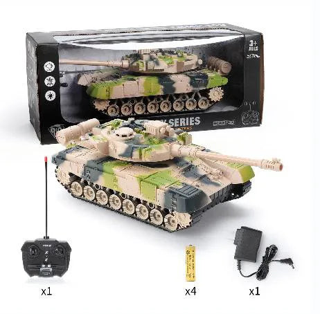 RC Tank rc Panzer Crawler Tiger War Tank Military Vehicles 1/30 Fight Light Sound Battle Games Remote Control Electric Toys Gift-EXHOBBY LIMITED.