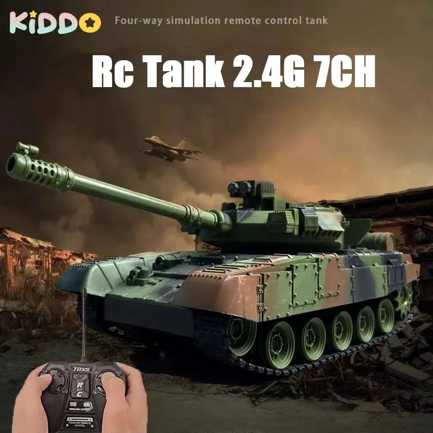 RC Tank rc Panzer Crawler Tiger War Tank Military Vehicles 1/30 Fight Light Sound Battle Games Remote Control Electric Toys Gift-EXHOBBY LIMITED.