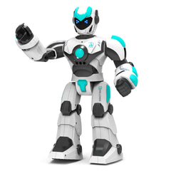 STEMTRON Robot télécommandé intelligent à commande vocale pour enfants (blanc)