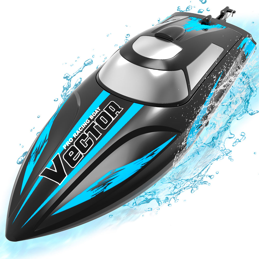VOLANTEXRC Vector30 Mini bateau de piscine RC à redressement automatique pour enfants et adultes (795-3) RTR Noir