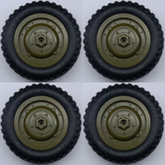 Roues 4 pièces pour Jeep Willys C8815 1/10