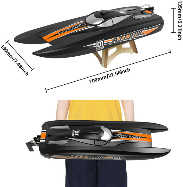 Atomic X 40mph High Speed RC Boat (792-6) RTR - EXHOBBY