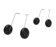 2 pièces train d'atterrissage avant pour avion RC BF 109, Spitfire, P40, zéro