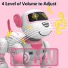 STEMTRON Programmable Interactive & Smart Dancing Remote Control Robot Dog Toy for Kids（Pink）.