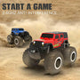 Amphibious Remote Control Car All Terrain Off-Road Waterproof RC Monster Truck for Kids(Red).