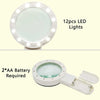 30X Portable Magnifying Glass Illuminated Magnifier Loupe - EXHOBBY