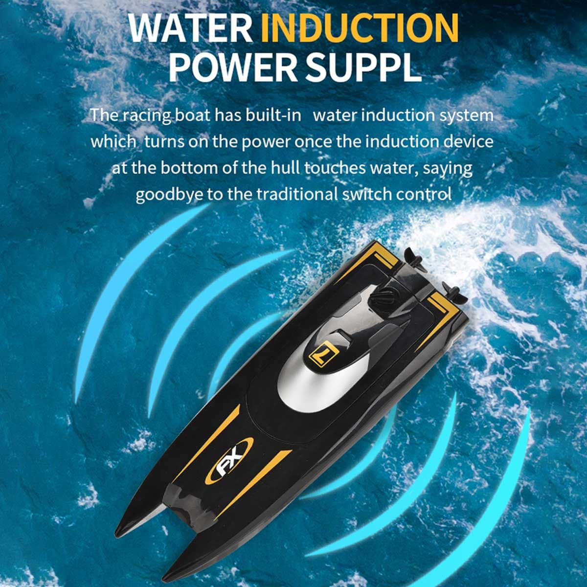 VOLANTEXRC Remote Control Boats with Improved Waterproof Design (H118) - EXHOBBY